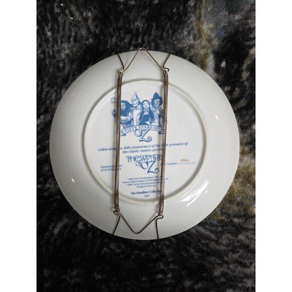 Vtg The Wizard of Oz 50th Anniversary Collector Plate Hamilton Collection 1989 - Picture 5 of 5